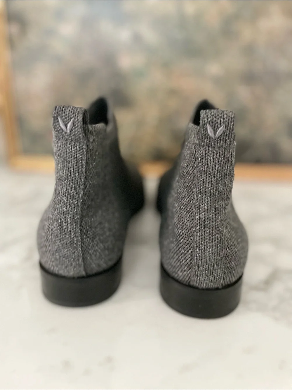 VIVAIA‎ Ryan Pro Square Toe Ankle Boots 40/ Size 9 Rich Gray Water RPLT